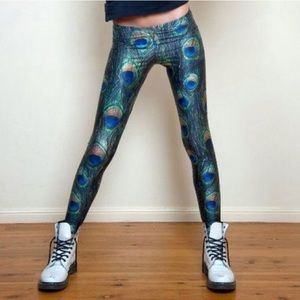 Black milk Peacock Pattern Leggings